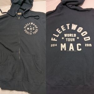 Fleetwood Mac 2014-2015 World Tour Black Hoodie Concert Merch Large Unisex